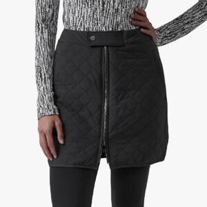 Athleta Après Ski Skirt Black Quilted 16